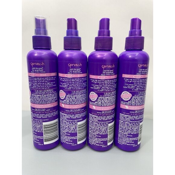 4 Aussie Sprunch Spray Non Aerosol Hair Spray 8.5oz Strong Hold - Picture 2 of 2